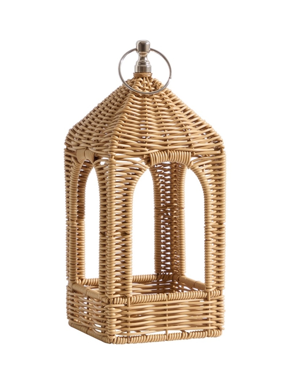 My Texas House Woven Rattan Lantern, 12", Summer 2026